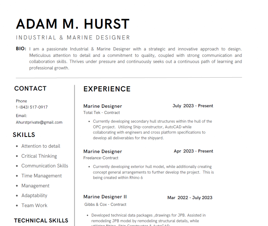 Marine Design Portfolio